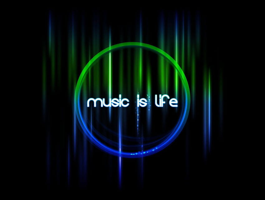 Musik ist Leben Pixelmusik HD-Hintergrundbild