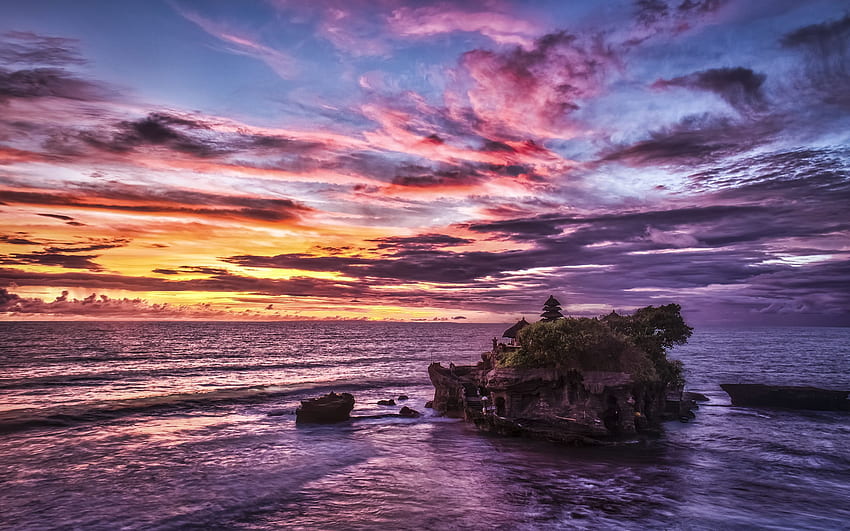 Bali Ocean Sky Tanah Lot Temple - Resolution:, Bali Sunrise HD wallpaper