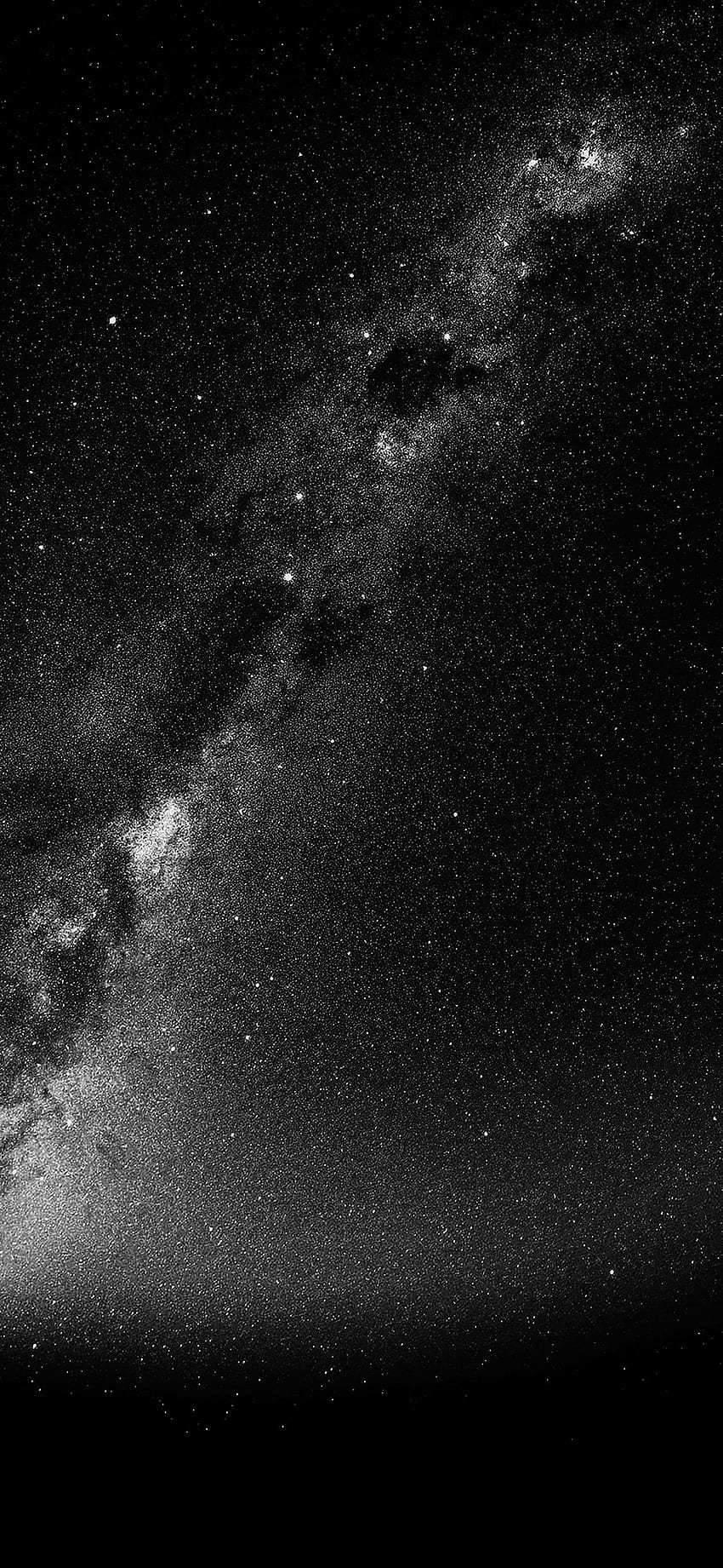 Verano Noche Negra Revisada Estrella Espacio Cielo, Estrellas Blancas fondo de pantalla del teléfono