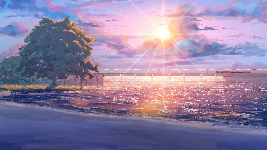 Fond de paysage Nature Anime. Latar belakang, Pemandangan anime, Fotografi alam Fond d'écran HD