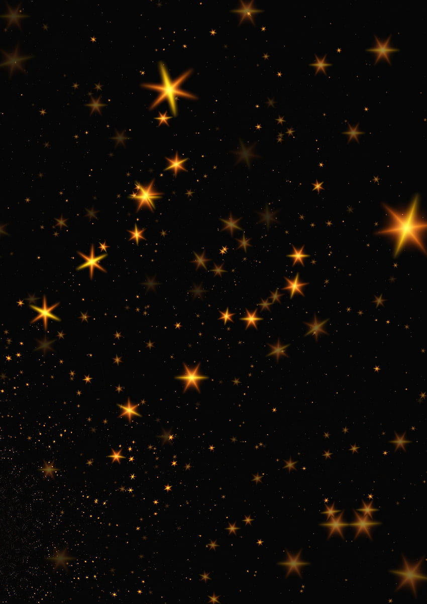 Stars at Xmas Background , Cards or Christmas, Yellow Stars HD phone wallpaper