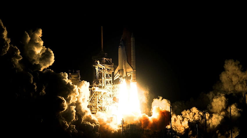 NASA — wystrzeliwanie rakiet — wysoka rozdzielczość. Rakieta NASA, start rakiety NASA, start Saturn V Tapeta HD