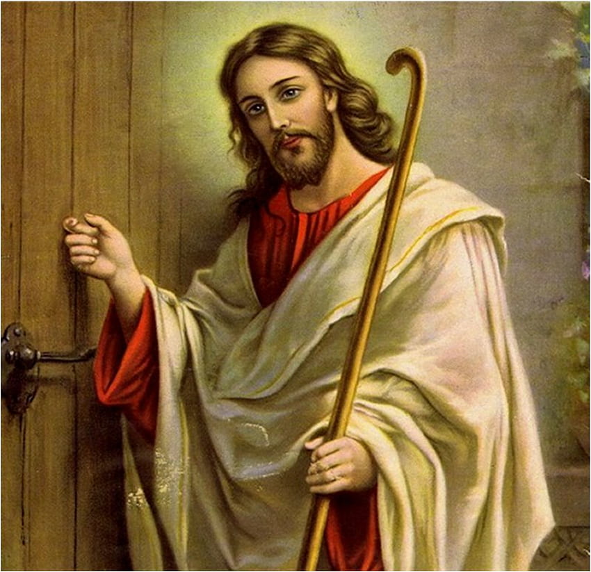 Jesus klopft an die Tür, Gott, Tür, Weg, Jesus, Christus, Hirte, Religion, Christentum HD-Hintergrundbild
