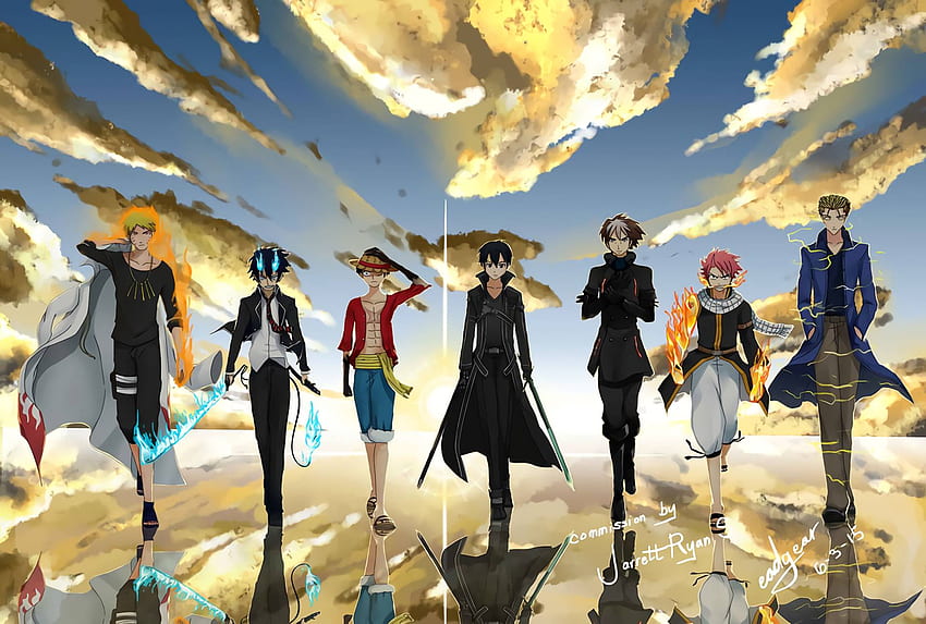 Anime MashUp, Game Mashup HD wallpaper