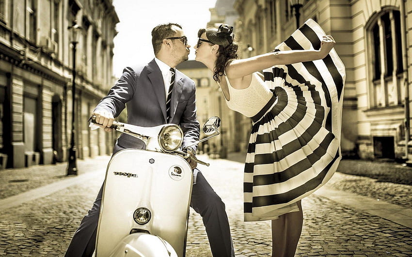 So what Lifestyle do you want?. Vespa girl, Vespa vintage, Scooter Girl HD wallpaper