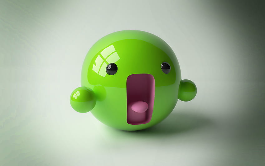Awesome Smiley Face, 3D Epic Face HD wallpaper