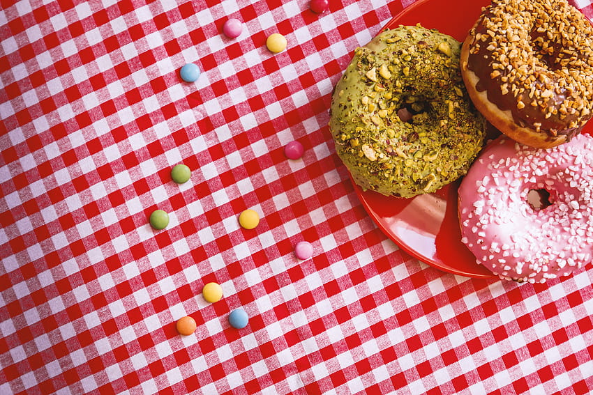 Food, Desert, Bakery Products, Baking, Donuts, Sprinkling, Sprinkle HD wallpaper