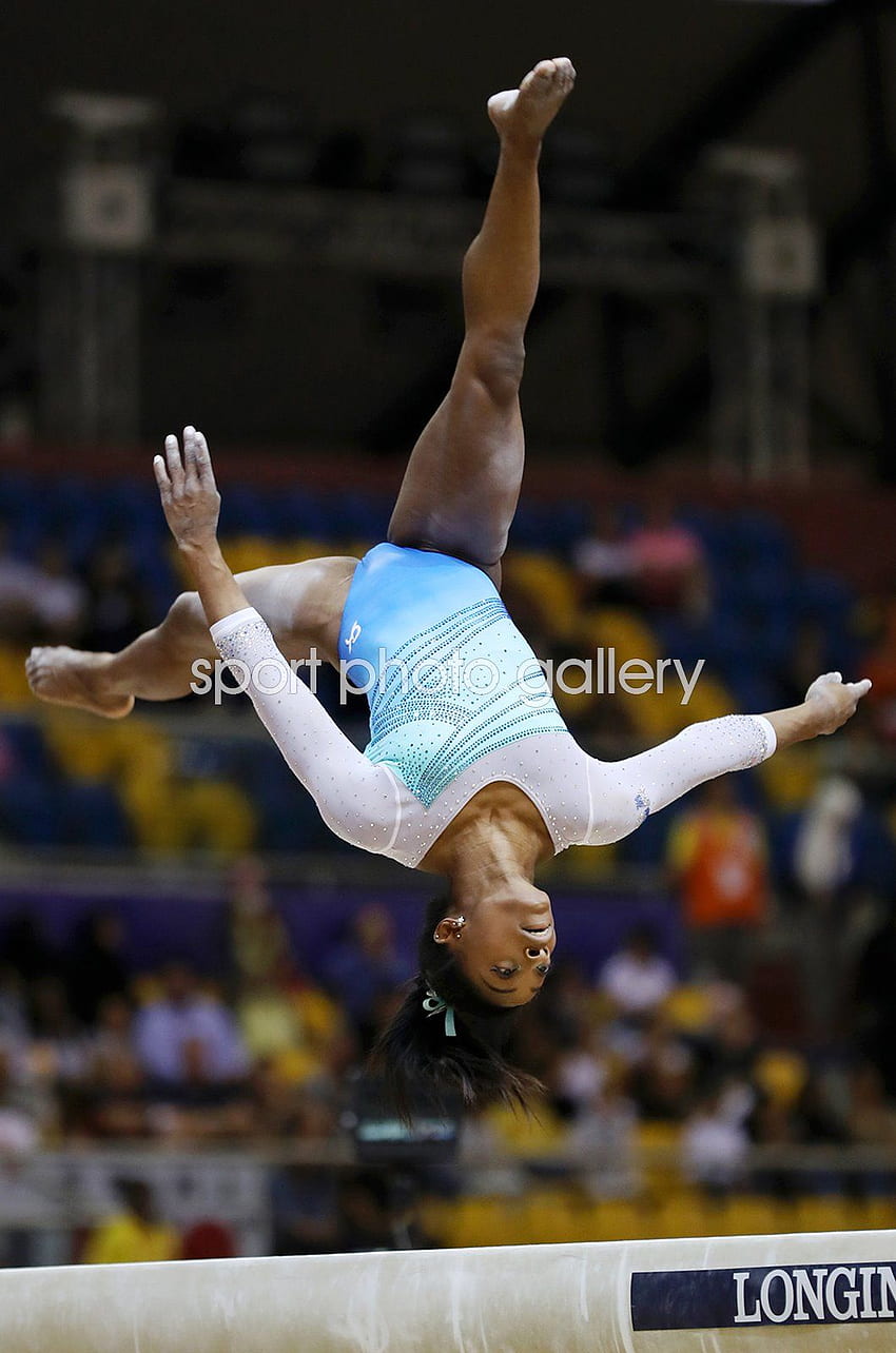 Simone Biles USA Beam World Gymnastics Championships Doha 2018 . Gymnastics Posters HD phone wallpaper