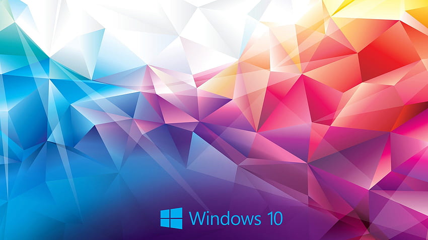 Windows 10 Abstrato, Rosa Windows 10 papel de parede HD