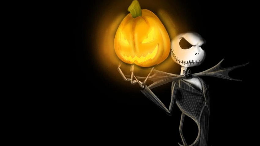 Jack Skellington e Sally, Halloween Jack Skeleton papel de parede HD