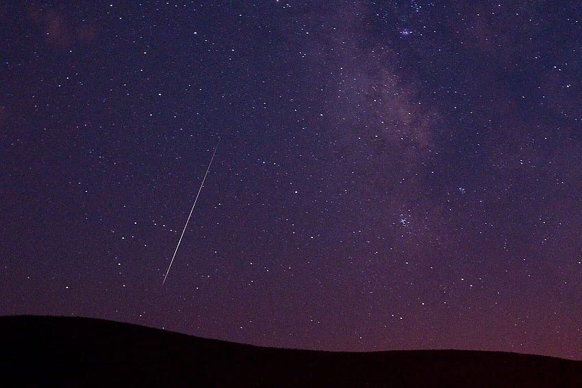 Perseiden Meteorschauer HD-Hintergrundbild