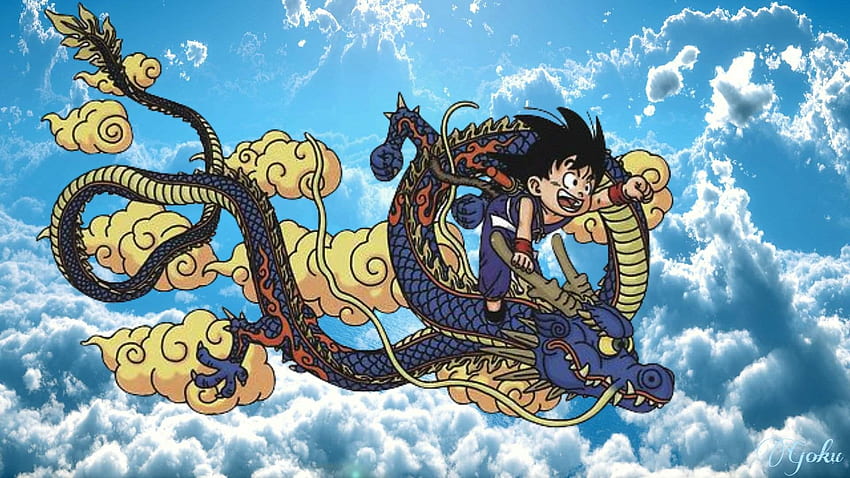 Kid Goku e uno Shenron blu xD, DBZ Shenron Sfondo HD