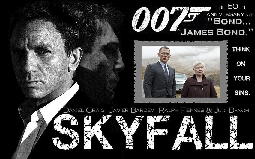 Skyfall, 007, Джуди Денч, Джеймс Бонд, Даниел Крейг HD тапет