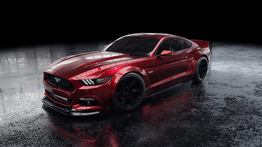 Red Ford Mustang Ultra, Mustang HD wallpaper