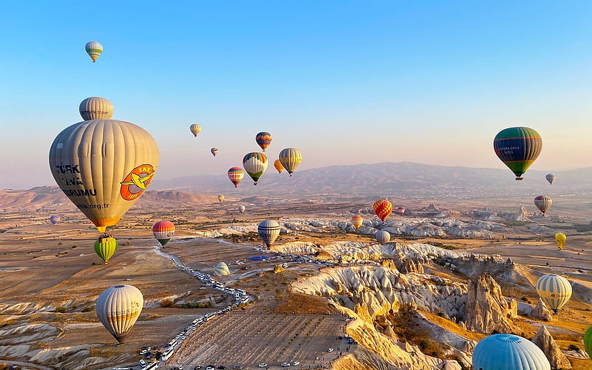Hot Air Balloons in Turkey, aerial, hot air balloons, Turkey, sky HD  wallpaper | Pxfuel