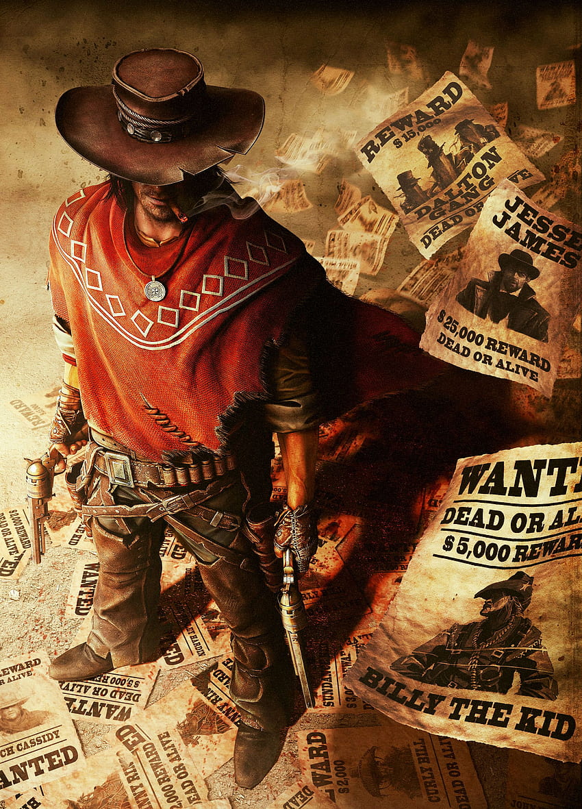 Call of Juarez: Gunslinger, enterrando algunas leyendas del Viejo Oeste, Western Outlaw fondo de pantalla del teléfono