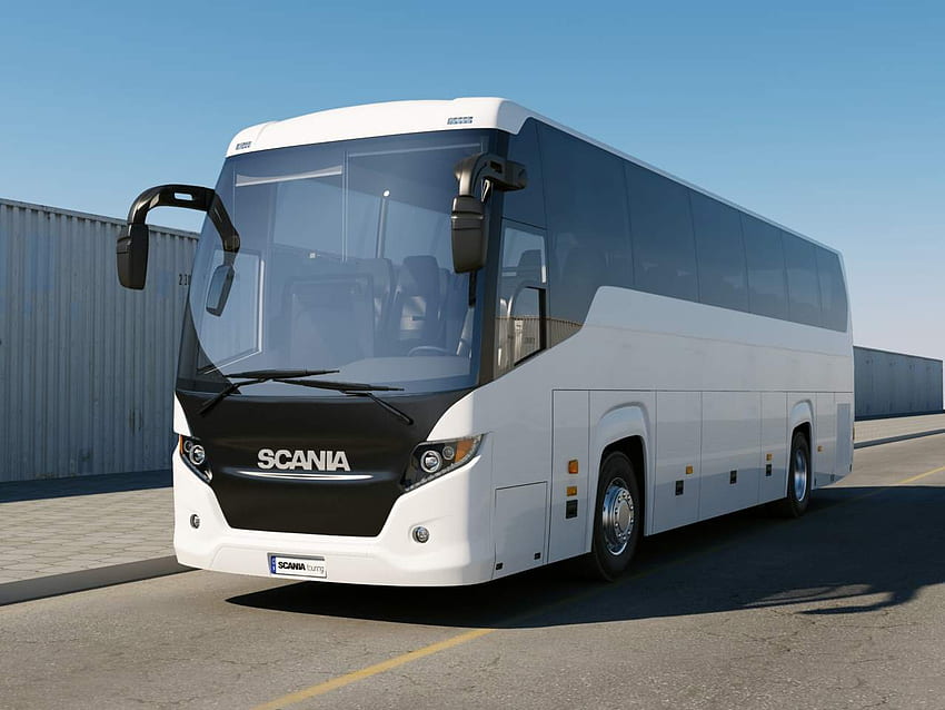 Scania Touring Bus 3D Model HD wallpaper