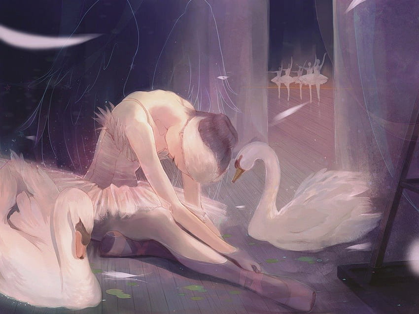 Odette and Prince Siegfried from the Anime version of Swan Lake  Romantic  stories Swan lake Ballet beautiful