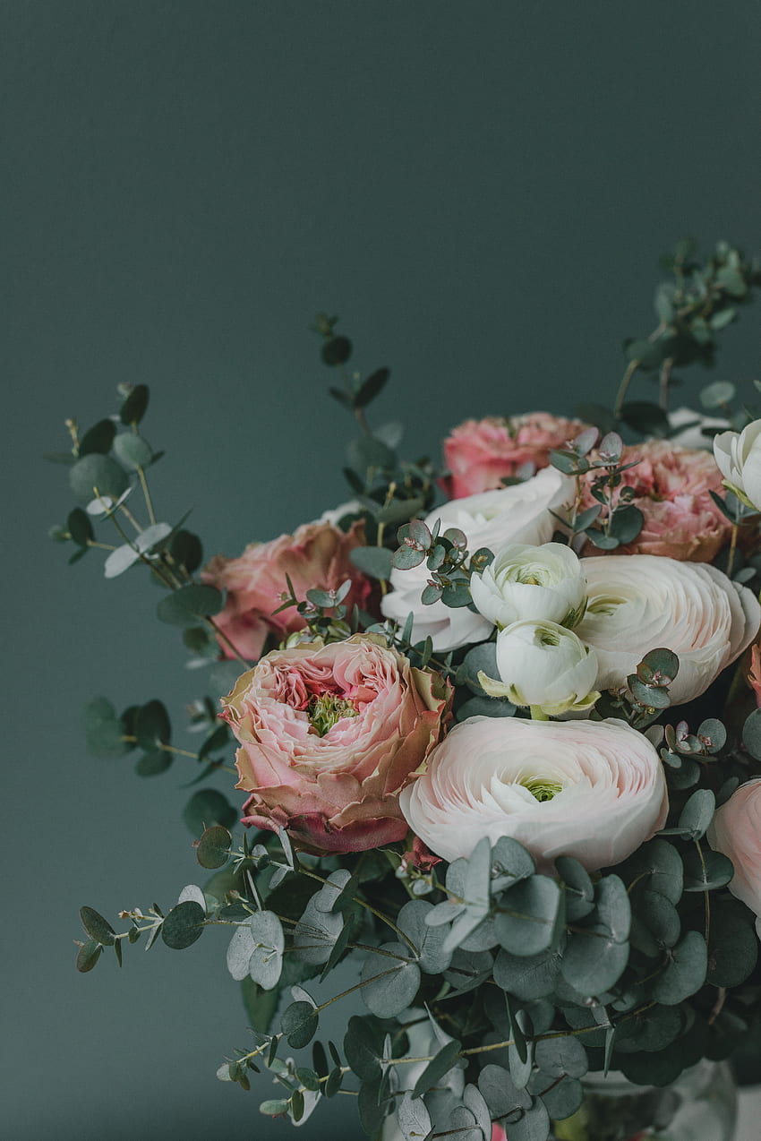 Flowers, Registration, Typography, Bouquet, Composition HD phone wallpaper