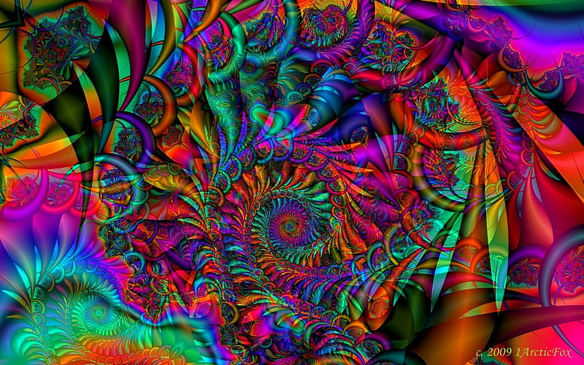 Psychedelic Weed, Trippy Marijuana HD wallpaper