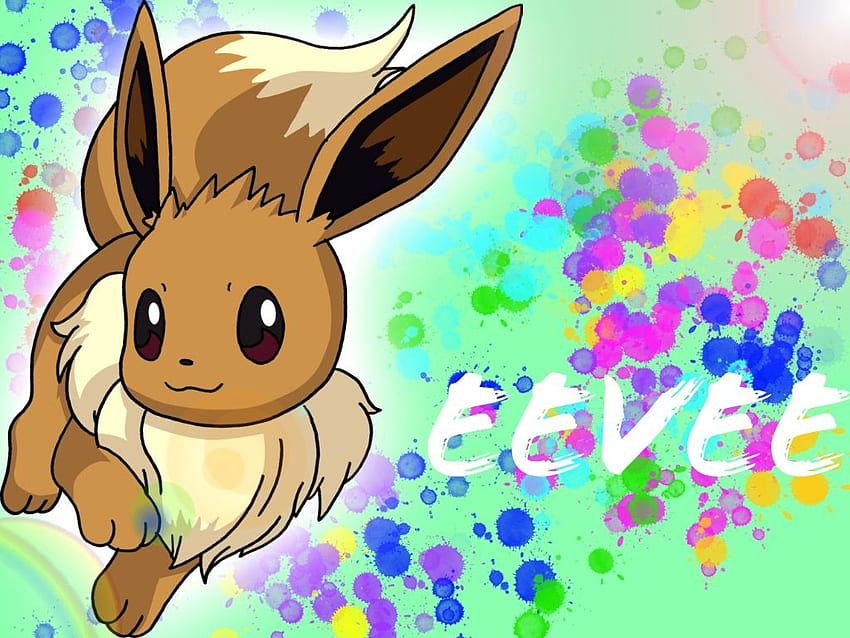 Commission! Eevee, Pikachu Eevee and Friends HD wallpaper