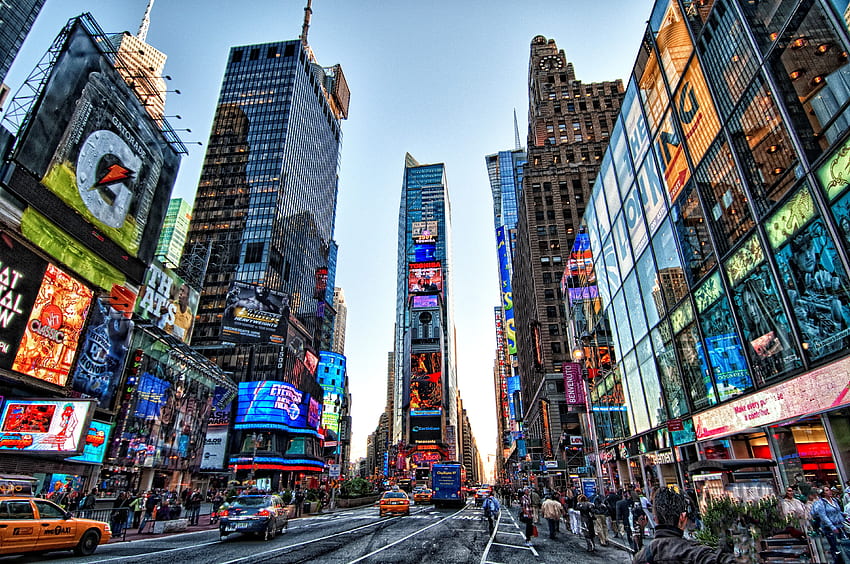Amazing Of Times Square ในนิวยอร์กซิตี้ - นิวยอร์ก วอลล์เปเปอร์ HD