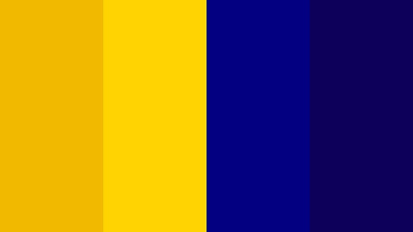 Żółty i granatowy Schemat kolorów Niebieski, granatowy i żółty Tapeta HD