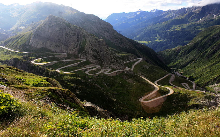 Driving Heaven Gotthard Pass - Gottard Pass -, Mountain Passes HD wallpaper