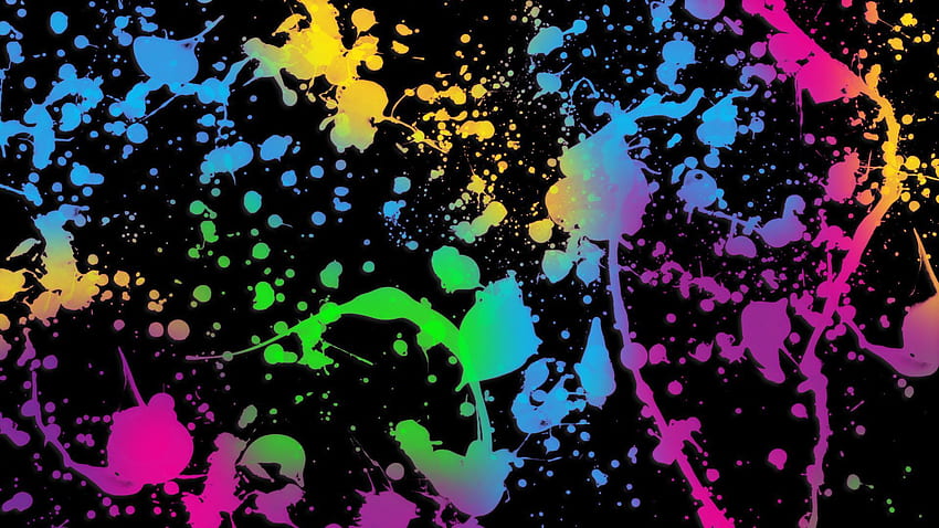 Paint Splash - Glow In The Dark Paint Splatter HD wallpaper | Pxfuel