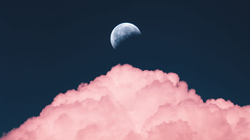Розов облак, розови облаци HD тапет