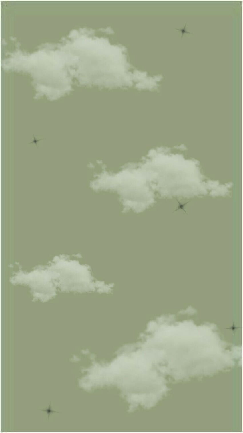 Green Clouds Aesthetic . Estetika hijau mint, Foto abstrak, Estetika hijau HD phone wallpaper