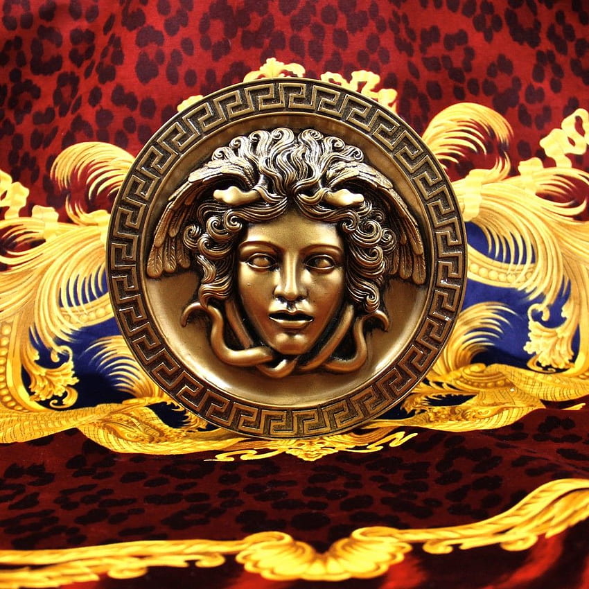 Gold Versace, Versace Medusa HD тапет за телефон