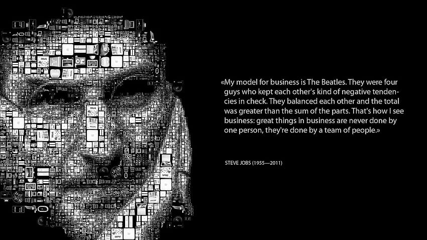 Zusammenarbeit. Steve Jobs Zitate, Steve Jobs zitiert Inspiration, Inspirierende Zitate HD-Hintergrundbild