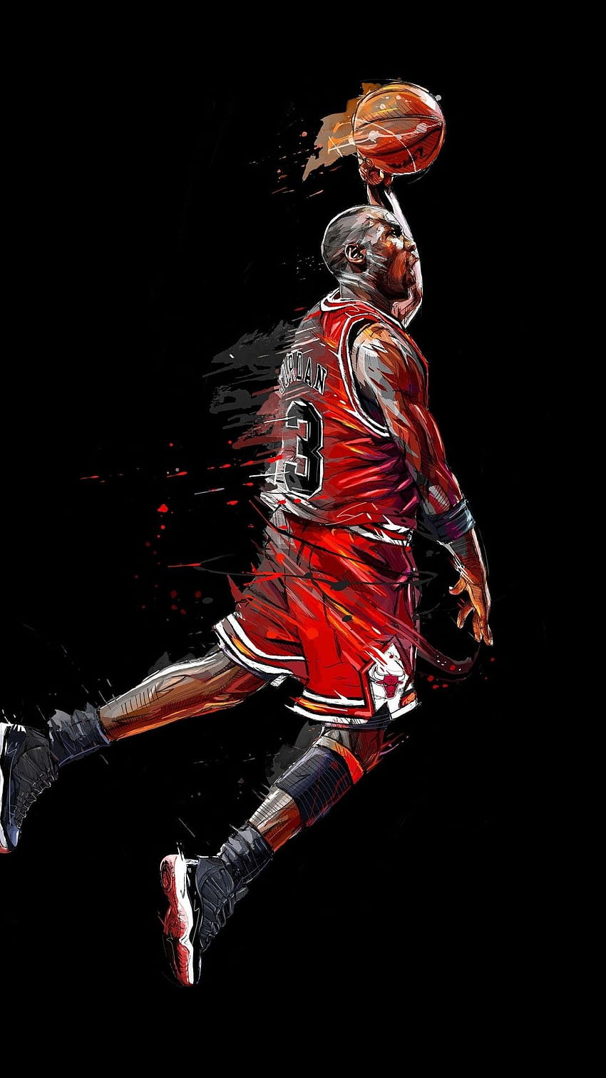 Michael Jordan, Basketball, Artwork, Cool Jordan HD phone wallpaper