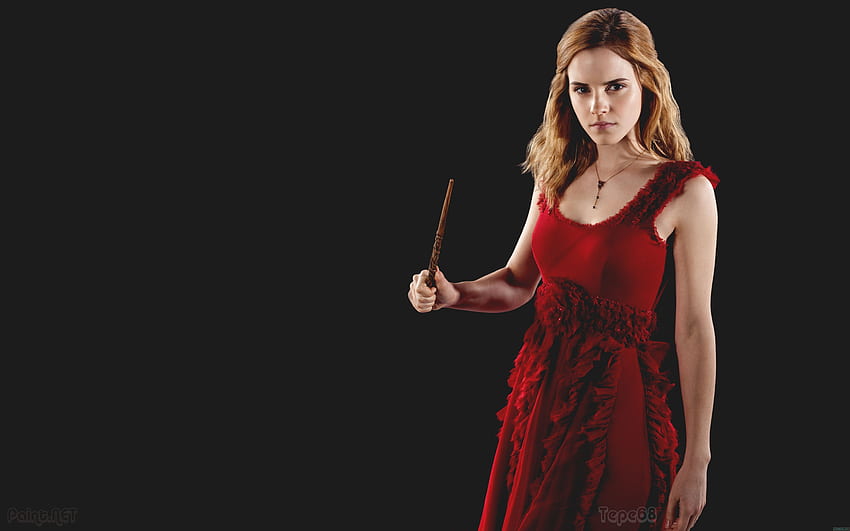 women, Emma Watson, red dress HD wallpaper