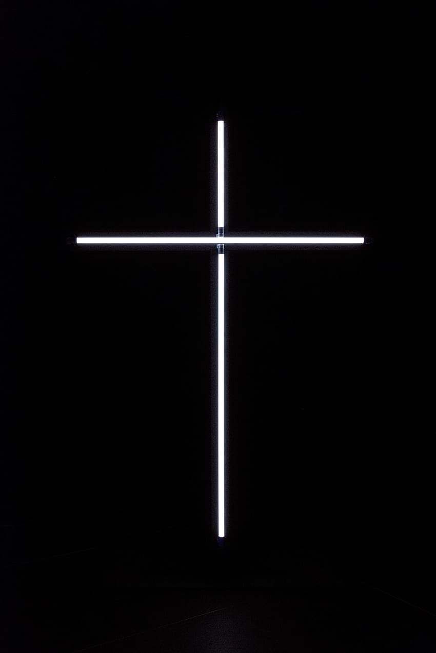 Neon Cross , Modern Christian HD phone wallpaper
