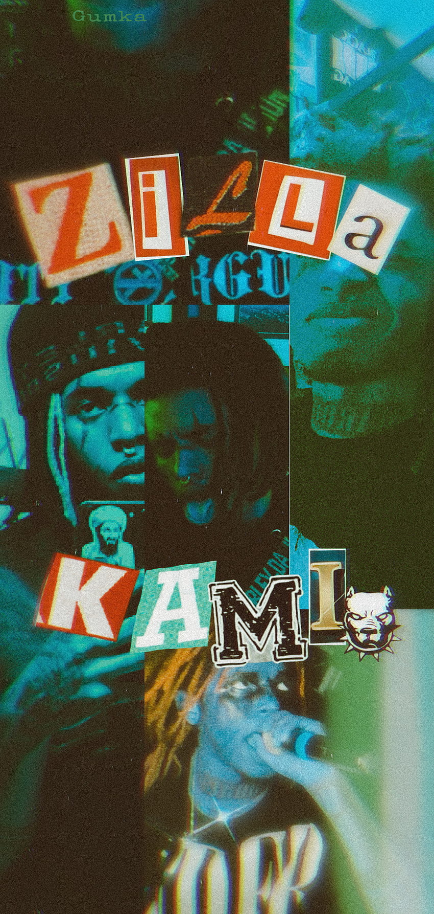 Zillakami CollageiPhone Wallpaper designed by me  rzillakami