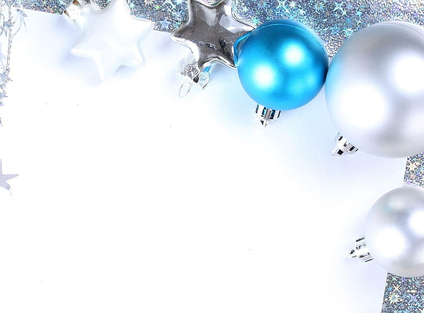 Palle, feste, stelle, decorazioni natalizie, giocattoli per alberi di Natale, carta Sfondo HD