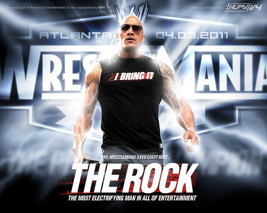 Kupy Wrestling – The latest source for your WWE wrestling needs! Mobile, and resolutions available! Blog Archive NEW WrestleMania 27 The Rock ! - Kupy Wrestling HD wallpaper