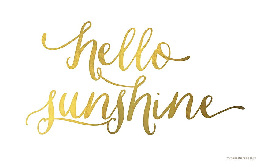 Hello Sunshine, Cute Sunshine HD wallpaper