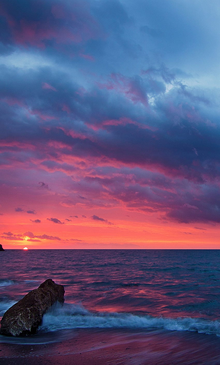 Bulut Manzarası Dramatik Gökyüzü Sahil HD telefon duvar kağıdı