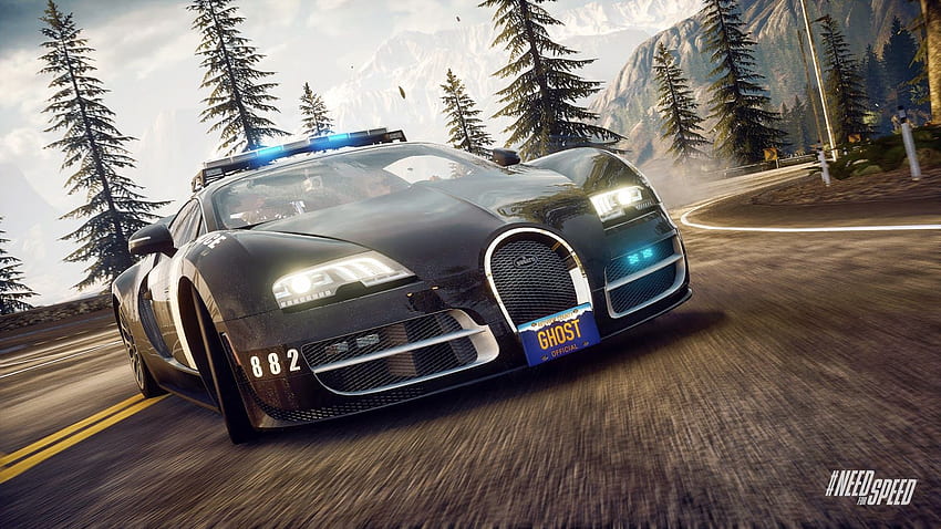 Wall: need for speed rivals bugatti cop car, Bugatti Police HD wallpaper