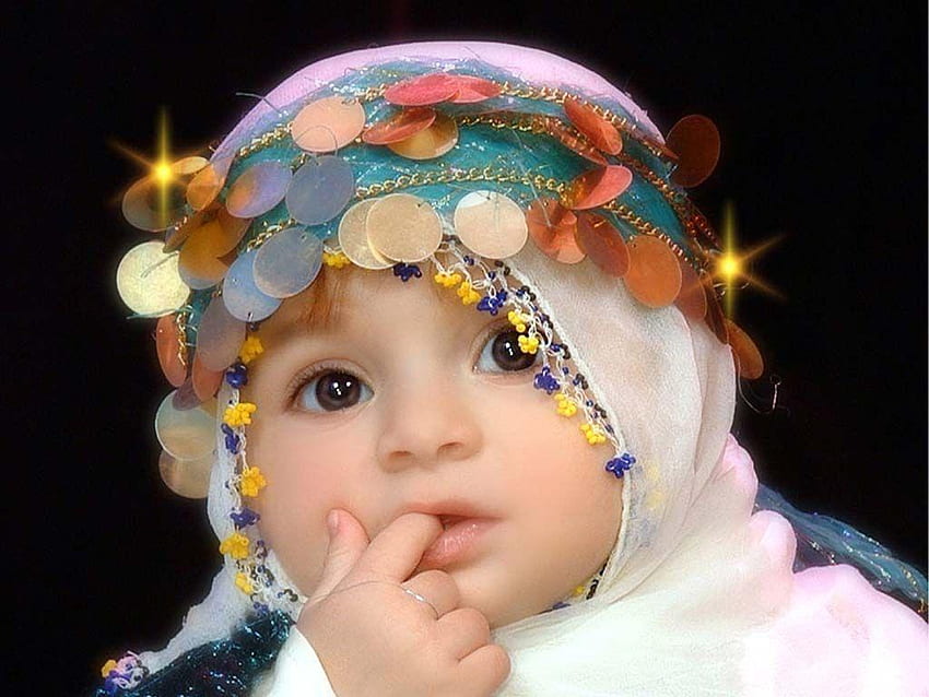 Bambina musulmana, preghiera del bambino Sfondo HD