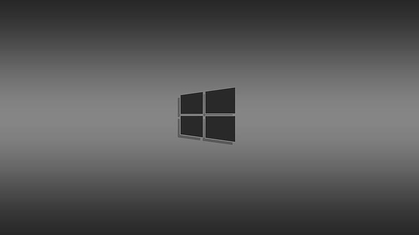 Windows nuovo logo grigio scuro pulito Sfondo HD