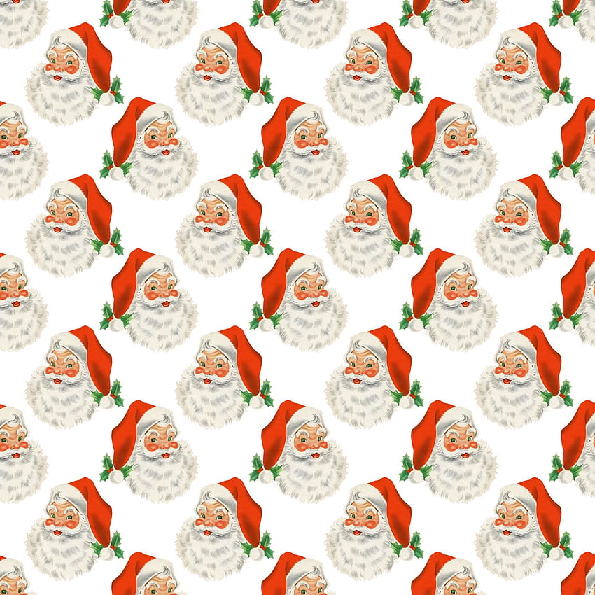 Christmas, santa, vintage, retro, santa claus HD phone wallpaper
