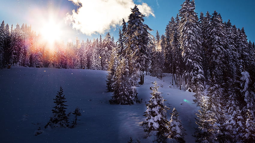 Inverno in Tirol Resort, Austria U, Ultra Winter Sfondo HD