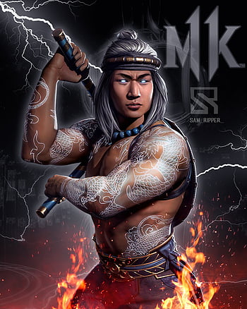 Download Fierce Liu Kang ready to strike in Mortal Kombat Wallpaper