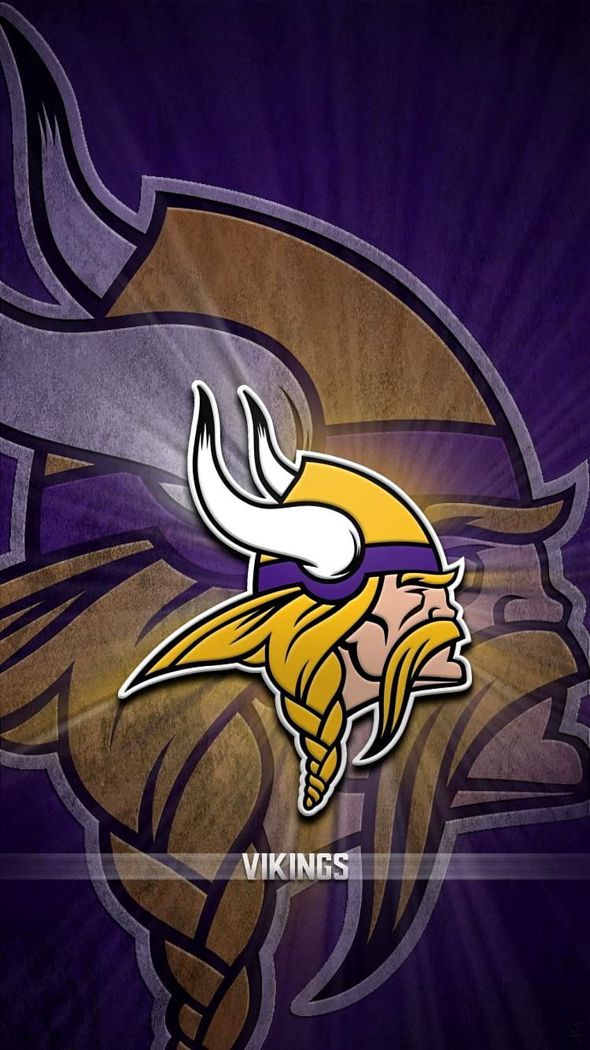 Trucchi per iPhone dei Minnesota Vikings. Vichinghi del Minnesota, logo dei vichinghi del Minnesota, Viking Sfondo del telefono HD