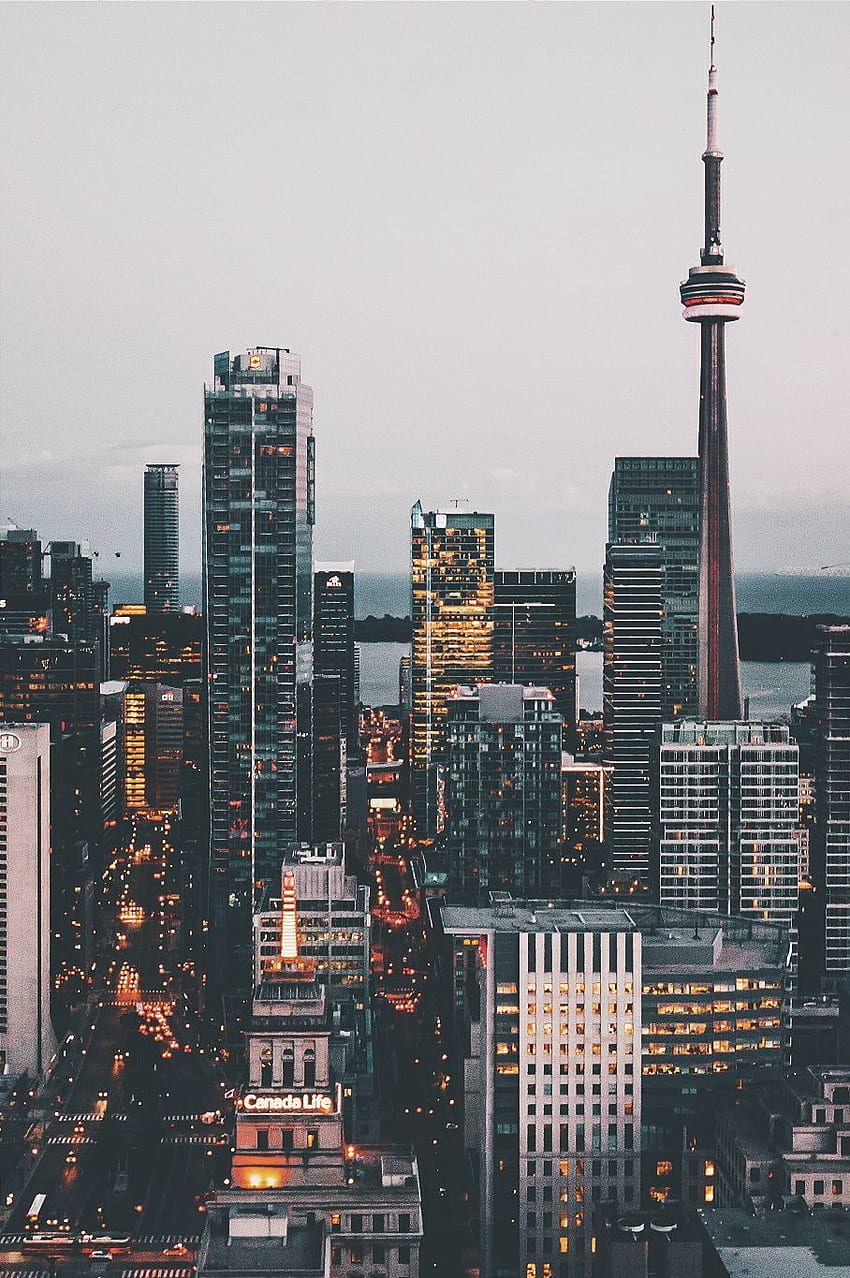 Hình nền thành phố Toronto dưới dạng giấy dán tường sẽ làm nổi bật phòng khách của bạn. Những bức ảnh chụp các địa danh nổi tiếng như CN Tower và Hồ Ontario sẽ khiến bạn cảm thấy như đang sống trong trung tâm của thành phố. 