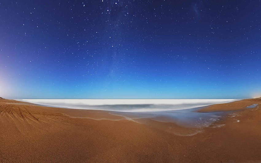 Starr Sky Beach Fisheye MacBook Air HD wallpaper